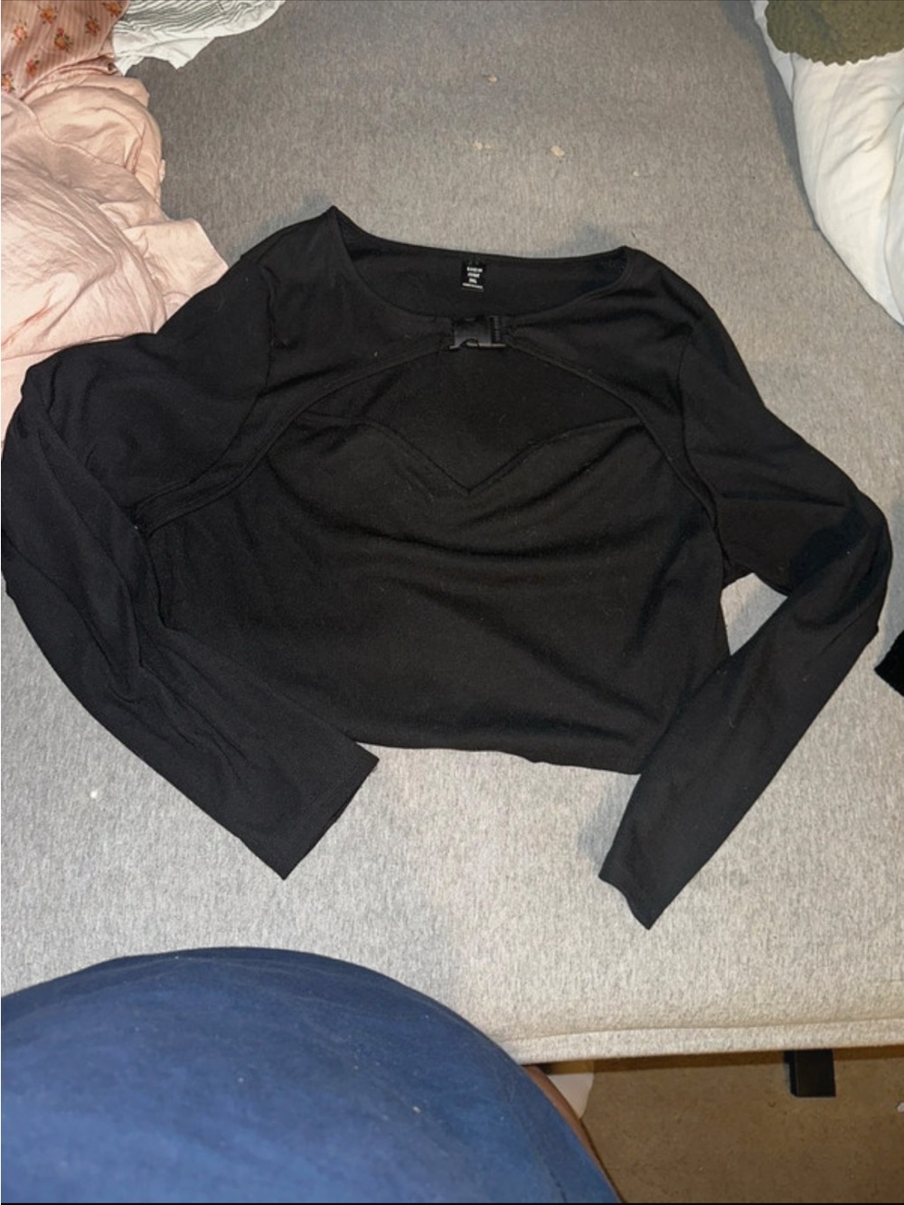 Shein black crop long sleeve plus size 3X